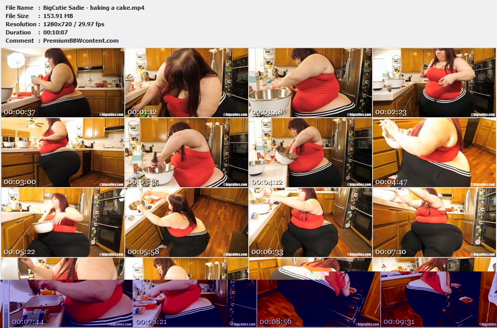 BigCutie Sadie - baking a cake thumbnails