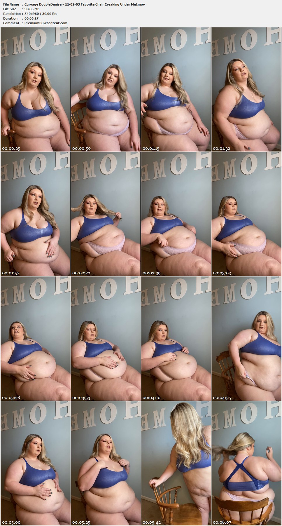 Curvage DoubleDenise - 22-02-03 Favorite Chair Creaking Under Me! thumbnails