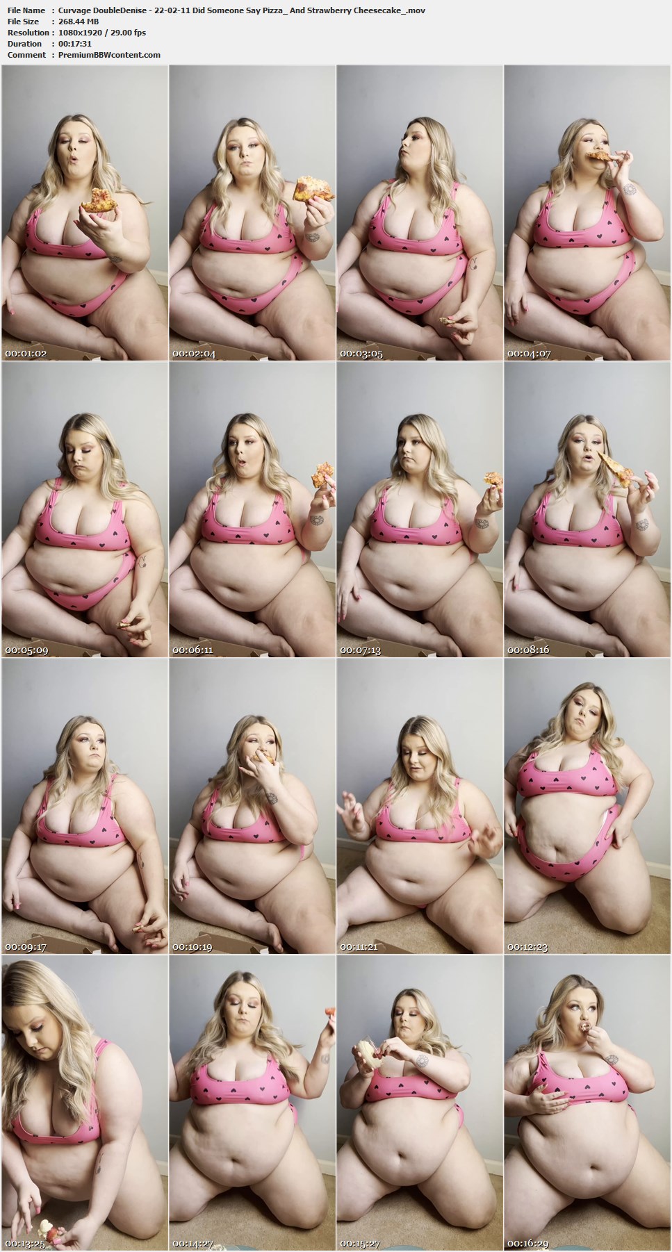 Curvage DoubleDenise - 22-02-11 Did Someone Say Pizza_ And Strawberry Cheesecake thumbnails