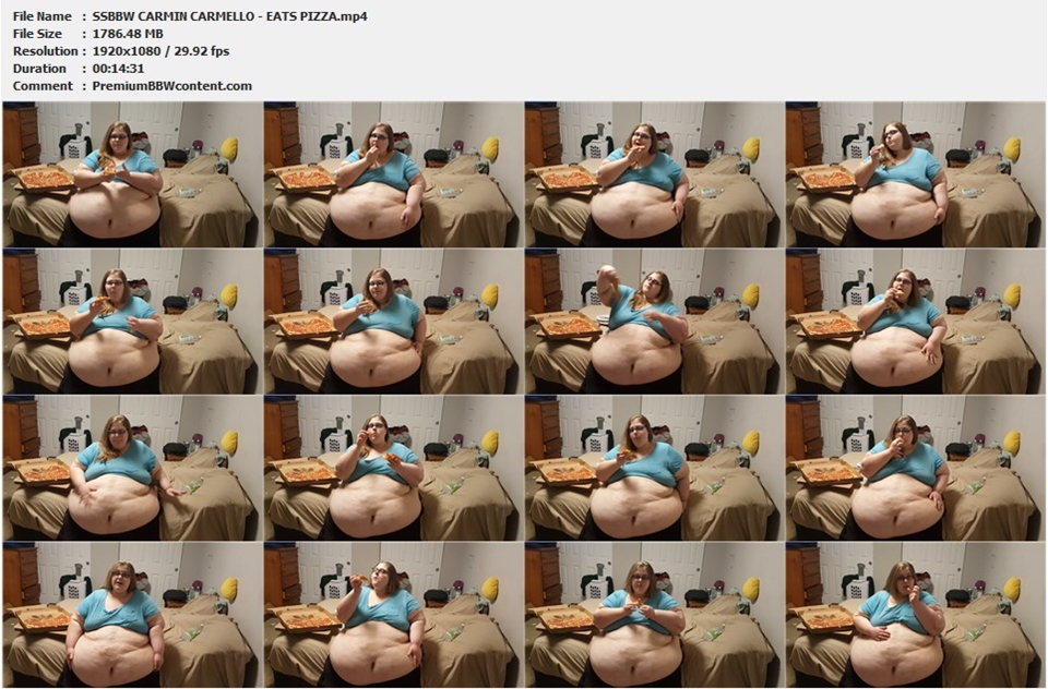 SSBBW CARMIN CARMELLO - EATS PIZZA thumbnails