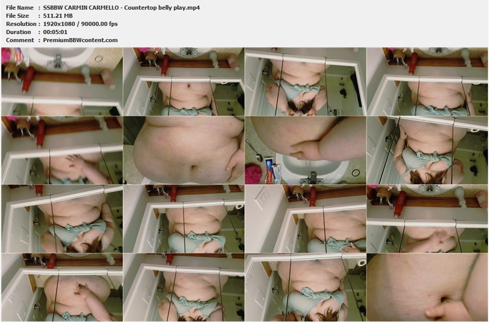 SSBBW CARMIN CARMELLO - Countertop belly play thumbnails