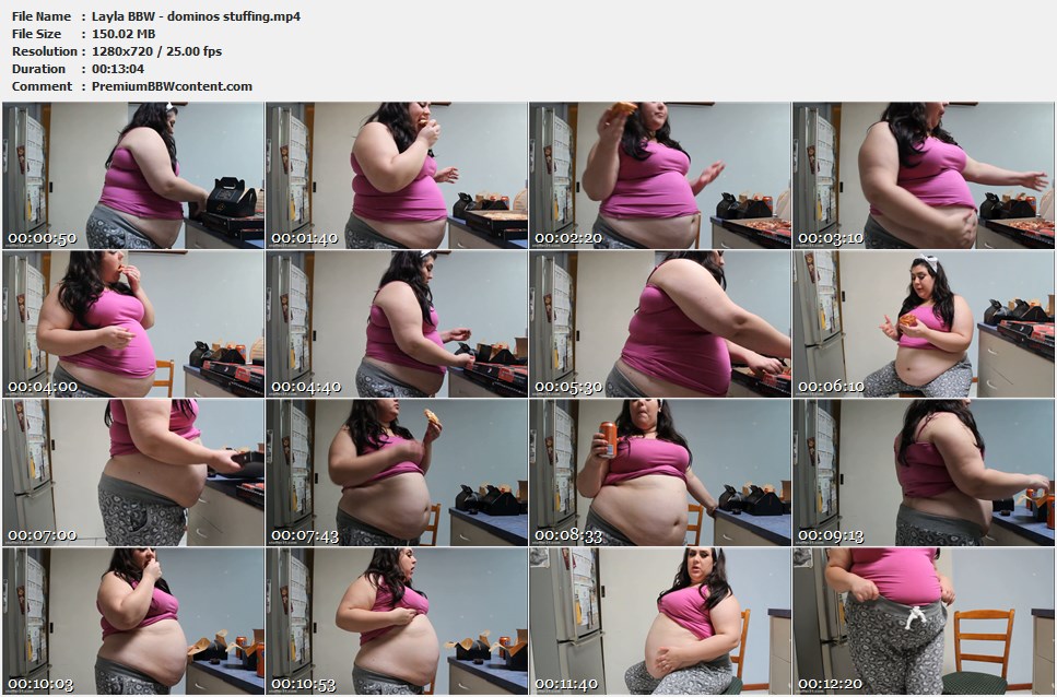 Layla BBW - dominos stuffing thumbnails