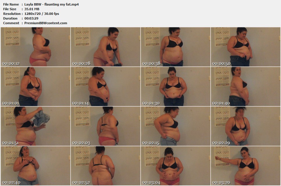 Layla BBW - flaunting my fat thumbnails