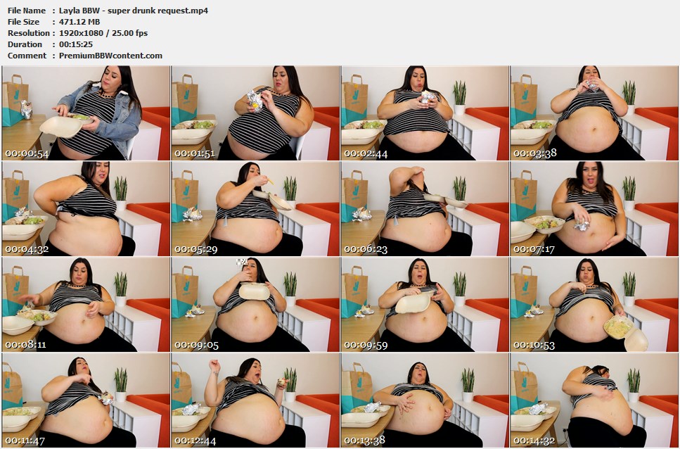 Layla BBW - super drunk request thumbnails