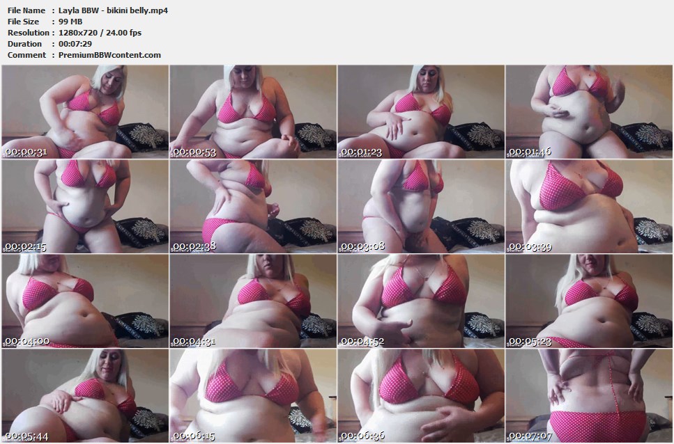 Layla BBW - bikini belly thumbnails