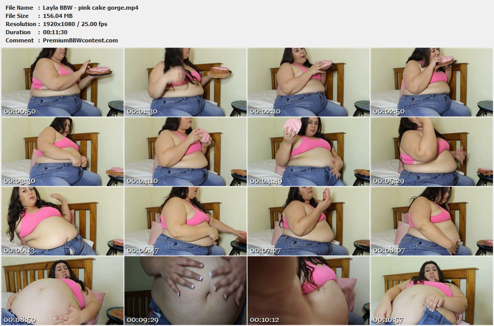 Layla BBW - pink cake gorge thumbnails