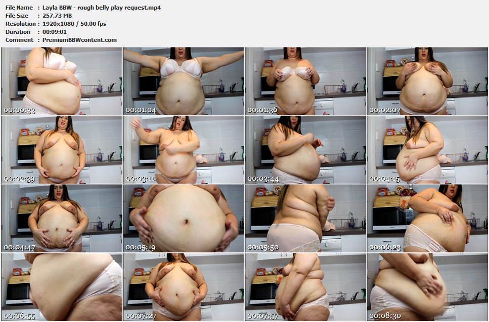 Layla BBW - rough belly play request thumbnails
