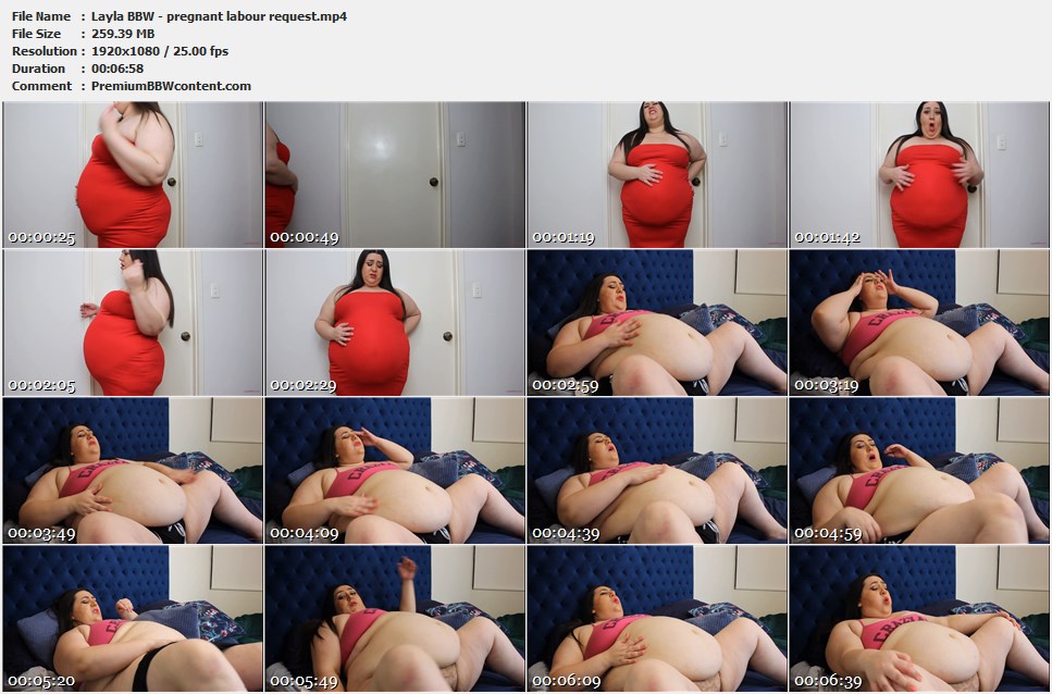 Layla BBW - pregnant labour request thumbnails