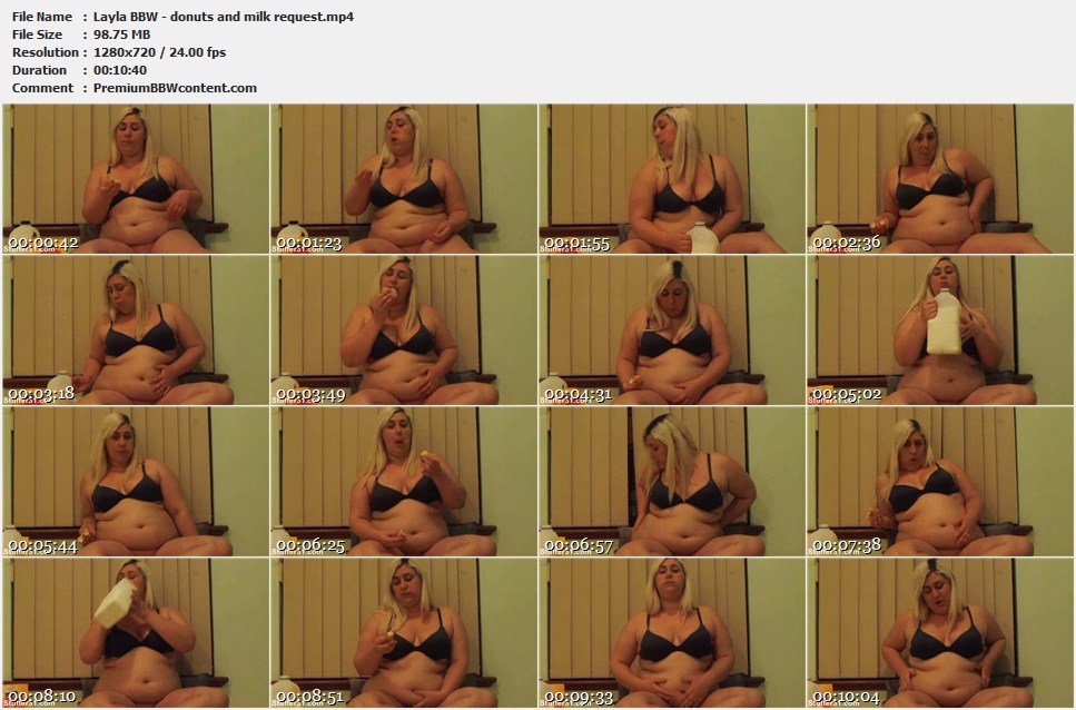 Layla BBW - donuts and milk request thumbnails