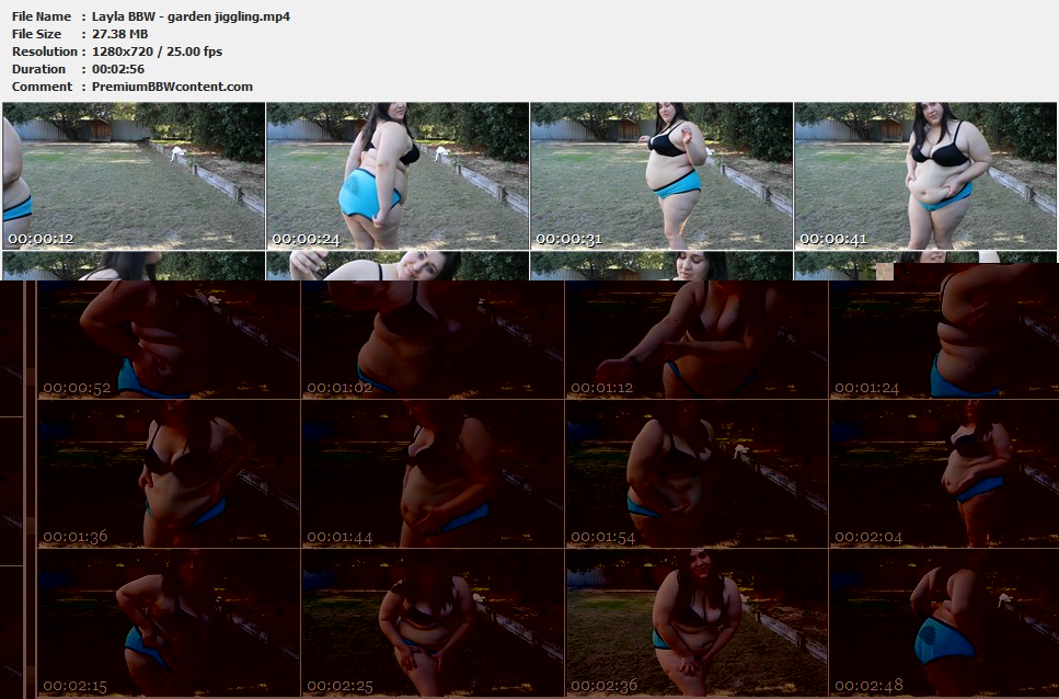 Layla BBW - garden jiggling thumbnails
