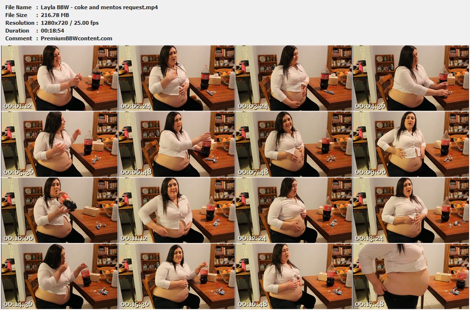 Layla BBW - coke and mentos request thumbnails