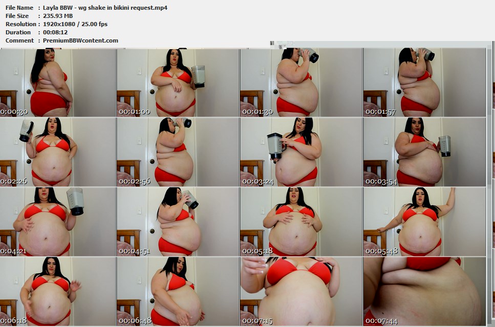 Layla BBW - wg shake in bikini request thumbnails