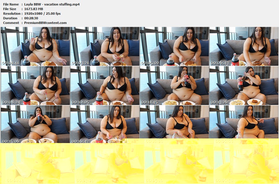 Layla BBW - vacation stuffing thumbnails