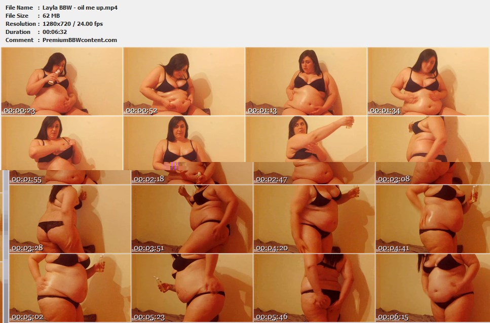 Layla BBW - oil me up thumbnails