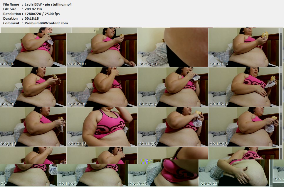 Layla BBW - pie stuffing thumbnails