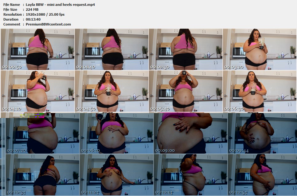 Layla BBW - mini and heels request thumbnails