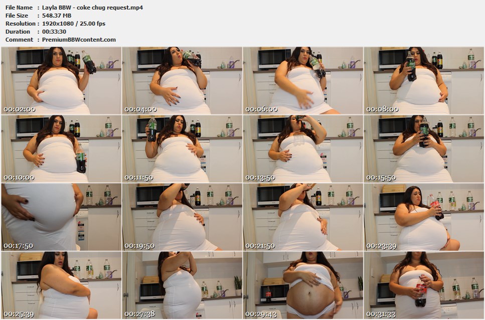 Layla BBW - coke chug request thumbnails