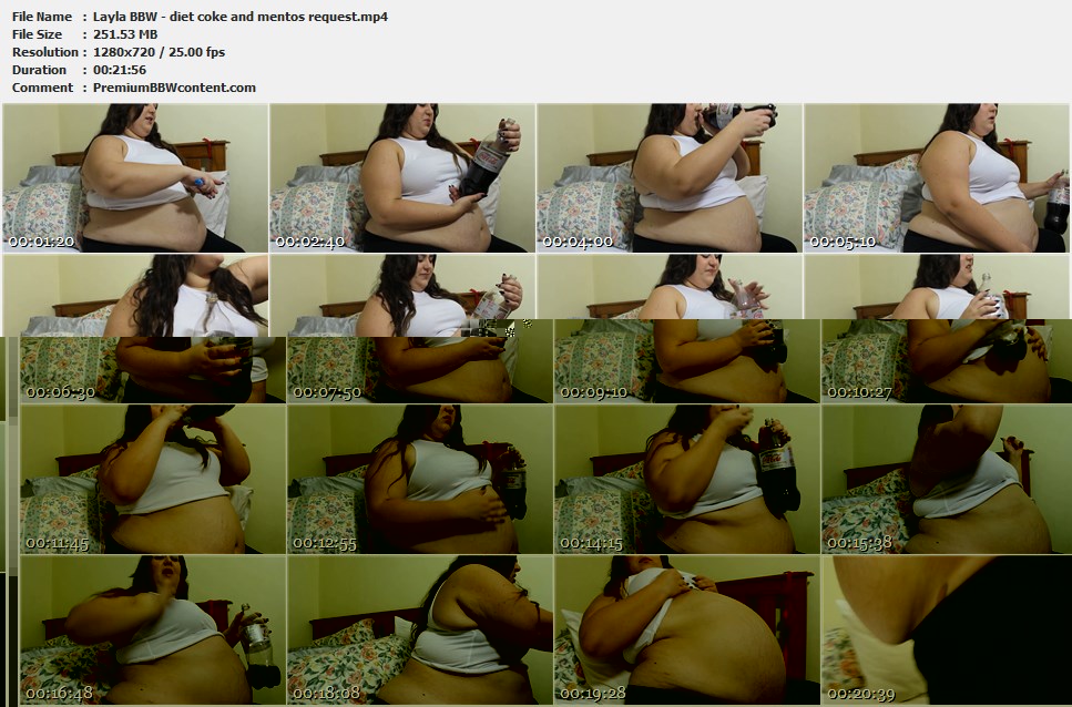 Layla BBW - diet coke and mentos request thumbnails