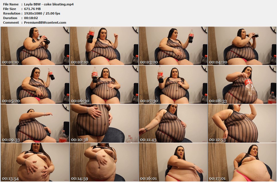 Layla BBW - coke bloating thumbnails