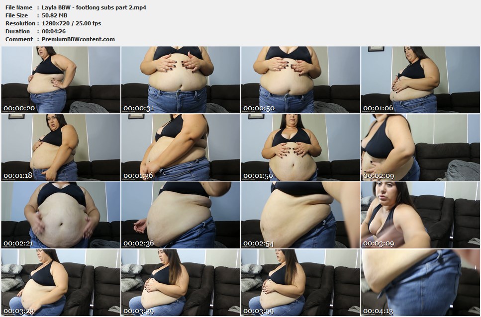 Layla BBW - footlong subs part 2 thumbnails