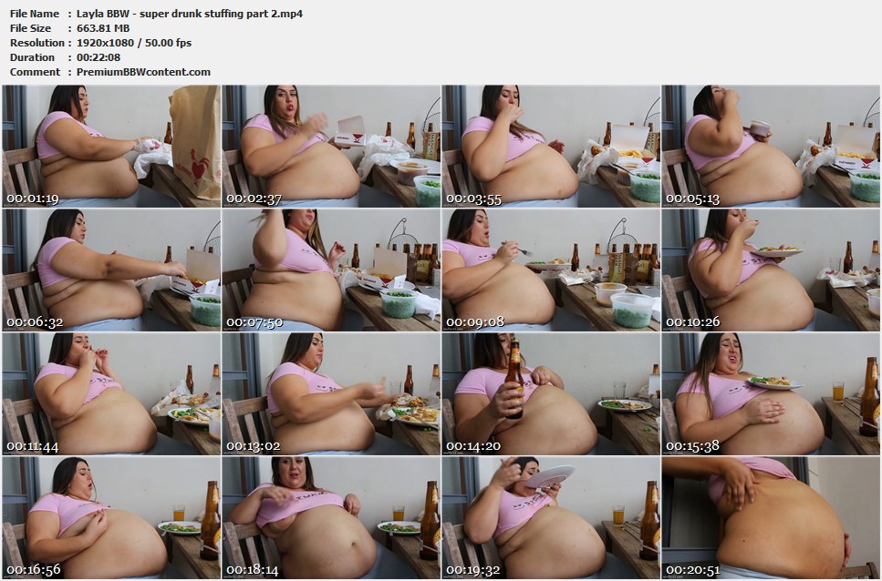 Layla BBW - super drunk stuffing part 2 thumbnails