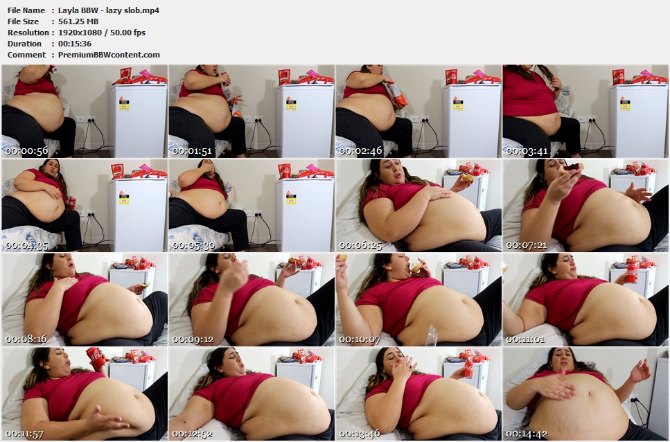 Layla BBW - lazy slob thumbnails