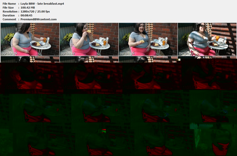 Layla BBW - late breakfast thumbnails
