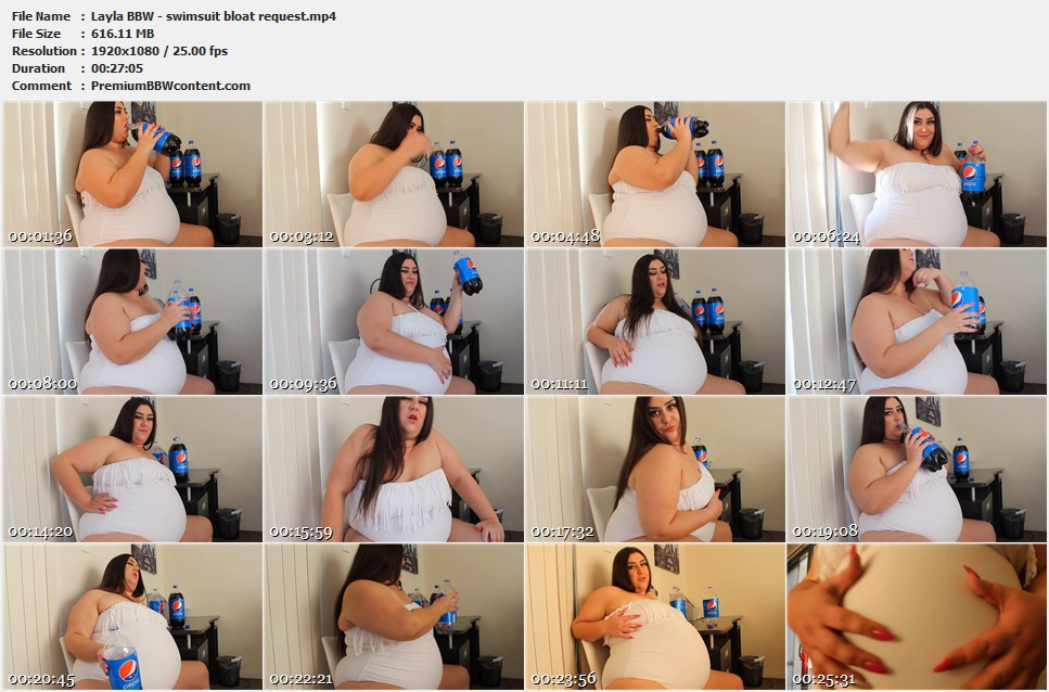 Layla BBW - swimsuit bloat request thumbnails