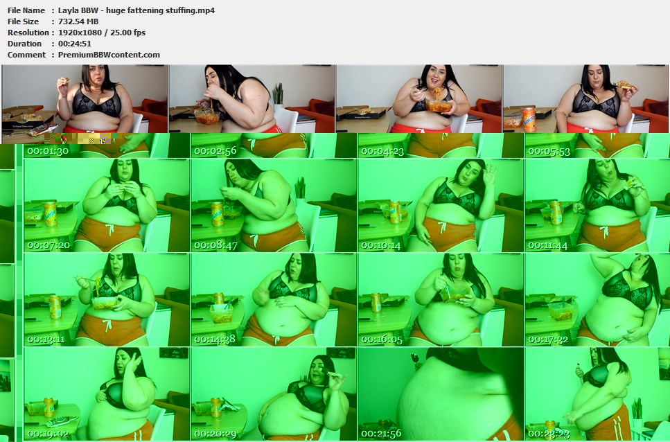 Layla BBW - huge fattening stuffing thumbnails