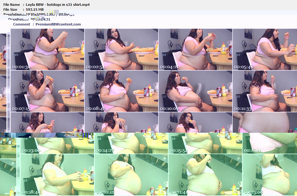 Layla BBW - hotdogs in s31 shirt thumbnails