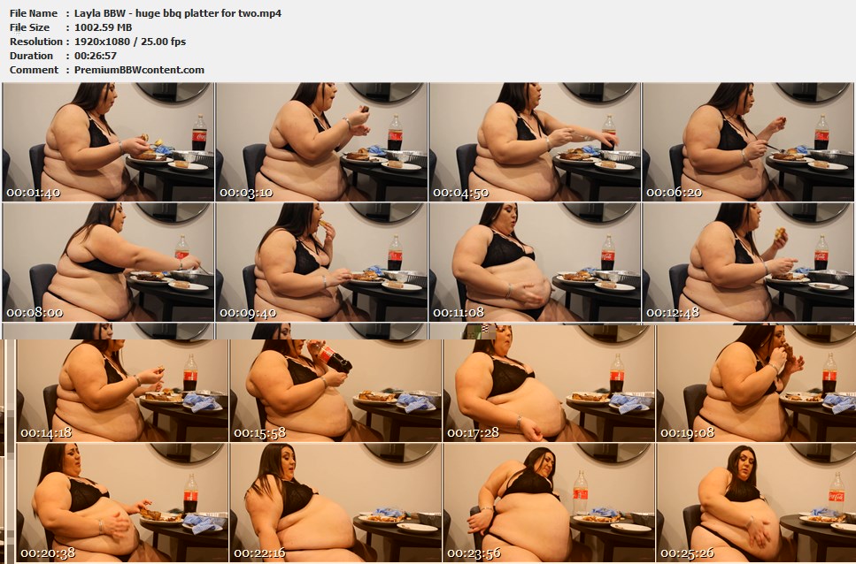 Layla BBW - huge bbq platter for two thumbnails