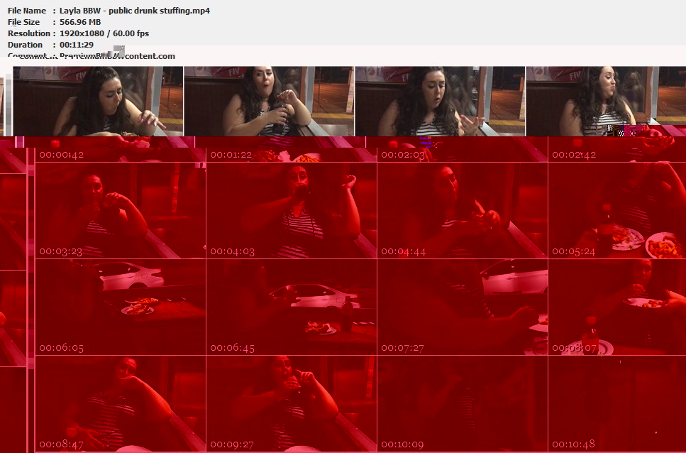 Layla BBW - public drunk stuffing thumbnails
