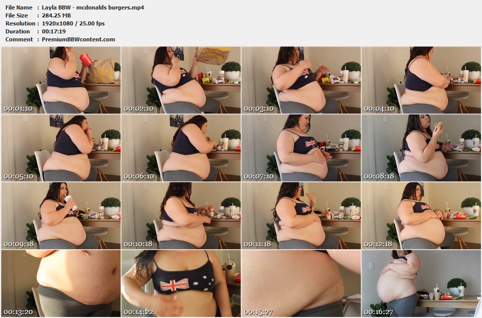 Layla BBW - mcdonalds burgers thumbnails