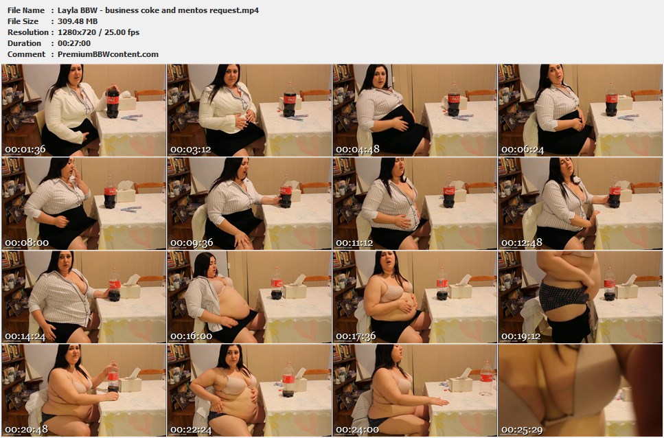 Layla BBW - business coke and mentos request thumbnails
