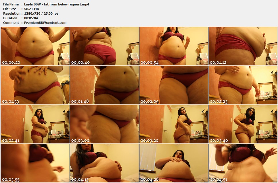 Layla BBW - fat from below request thumbnails