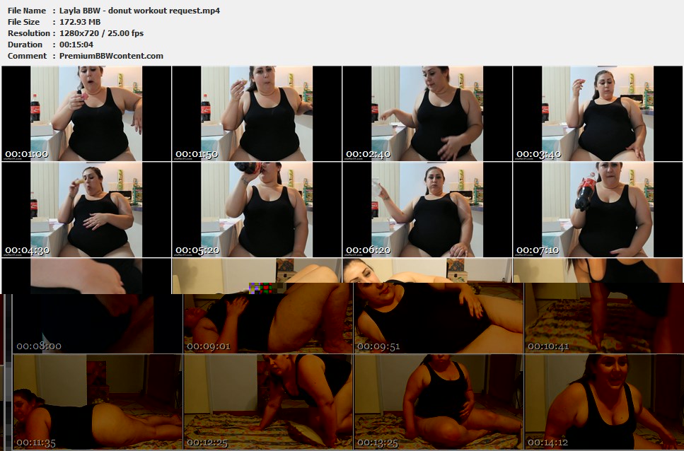 Layla BBW - donut workout request thumbnails