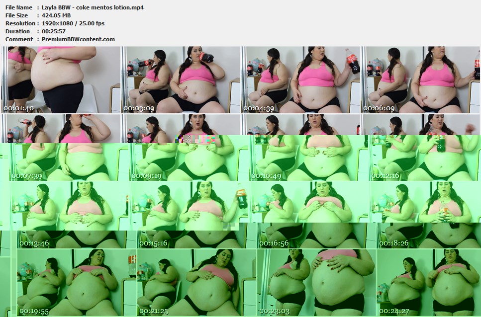 Layla BBW - coke mentos lotion thumbnails