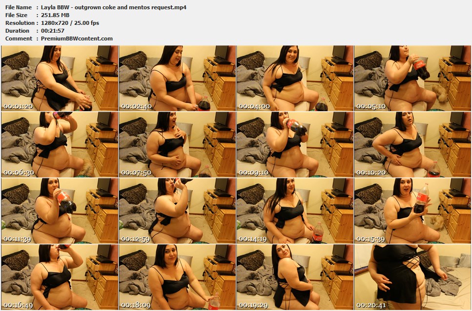 Layla BBW - outgrown coke and mentos request thumbnails