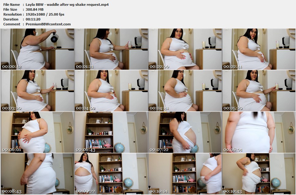Layla BBW - waddle after wg shake request thumbnails