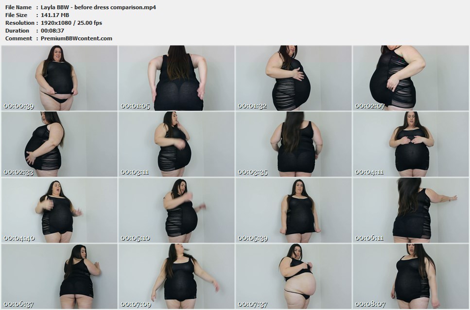 Layla BBW - before dress comparison thumbnails
