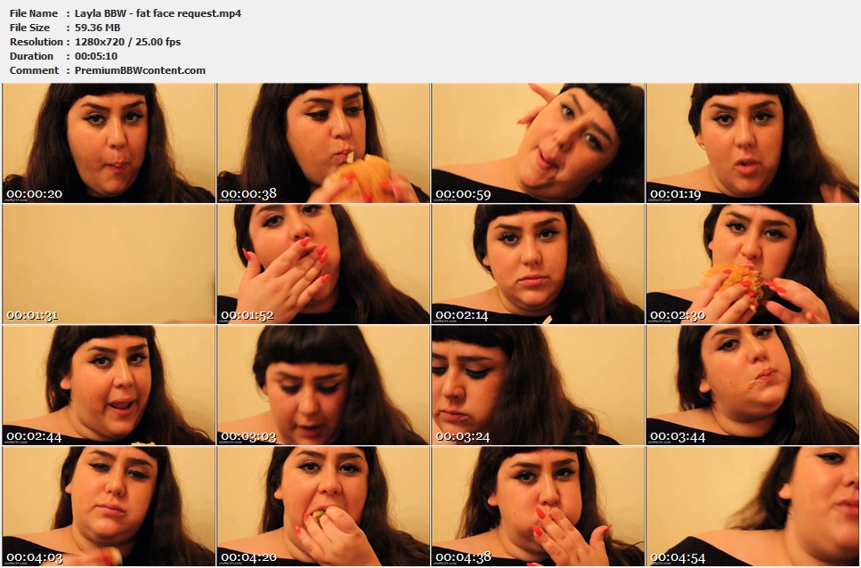 Layla BBW - fat face request thumbnails