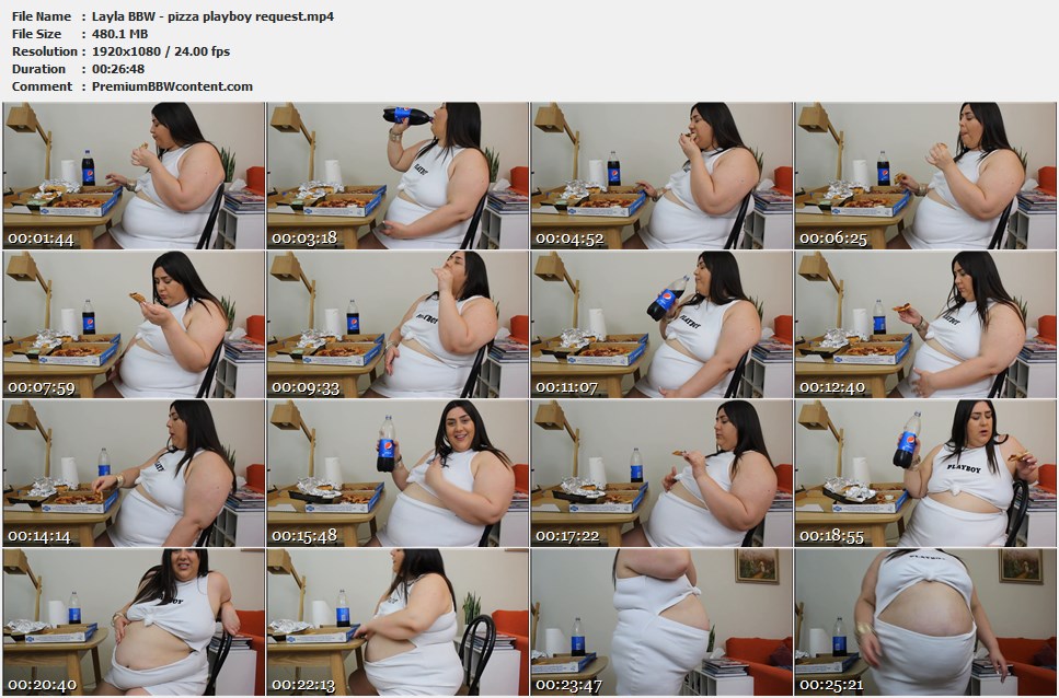 Layla BBW - pizza playboy request thumbnails