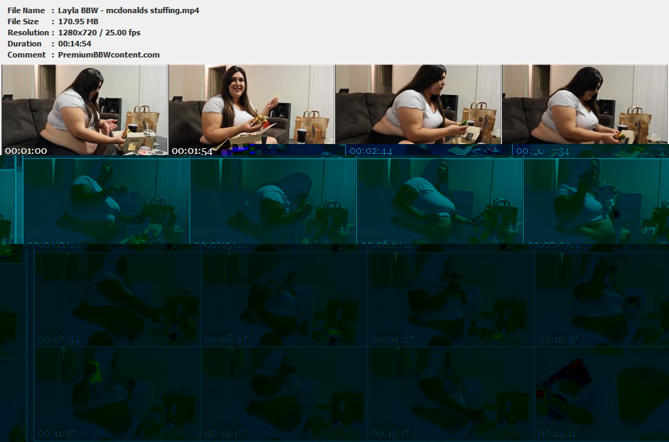 Layla BBW - mcdonalds stuffing thumbnails
