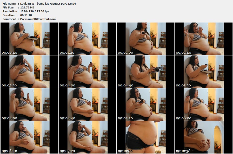 Layla BBW - being fat request part 2 thumbnails
