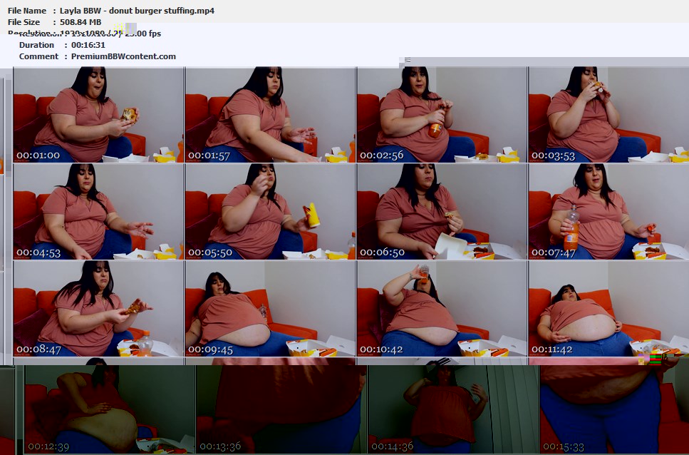 Layla BBW - donut burger stuffing thumbnails