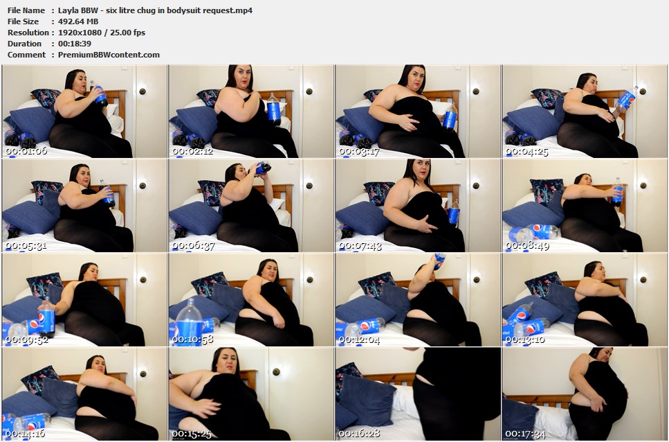 Layla BBW - six litre chug in bodysuit request thumbnails