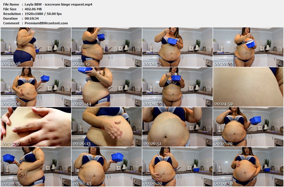 Layla BBW - icecream binge request thumbnails