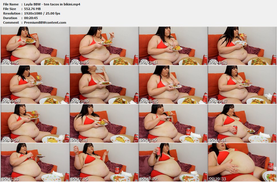 Layla BBW - ten tacos in bikini thumbnails