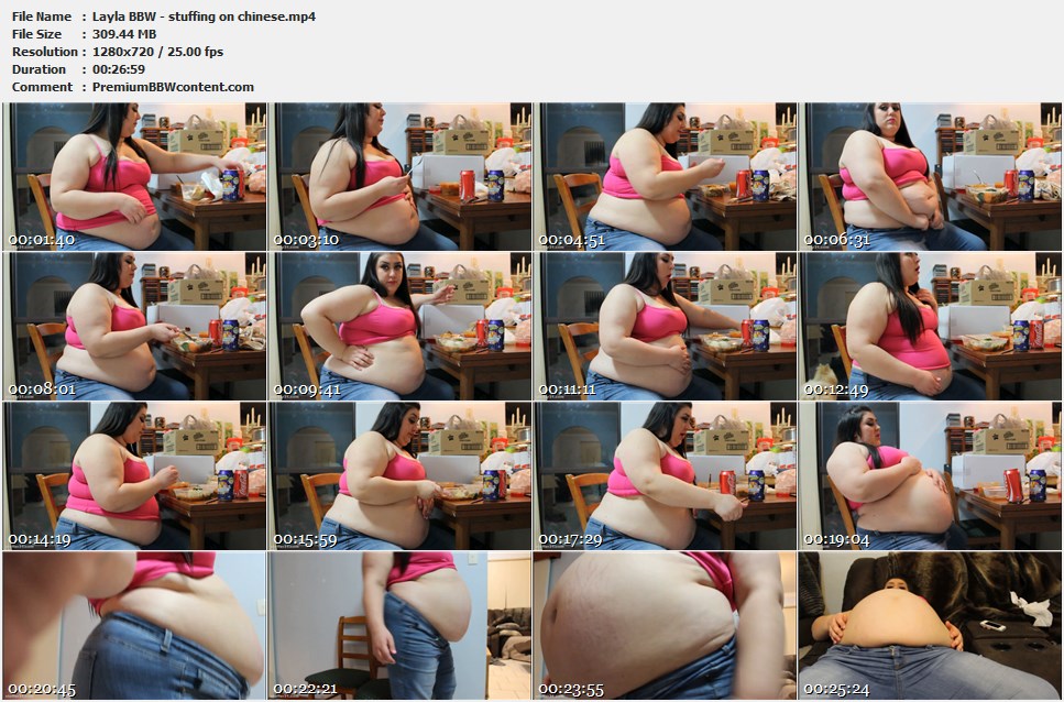 Layla BBW - stuffing on chinese thumbnails