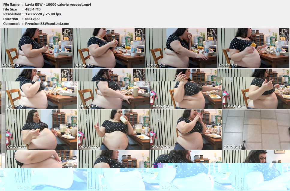 Layla BBW - 10000 calorie request thumbnails